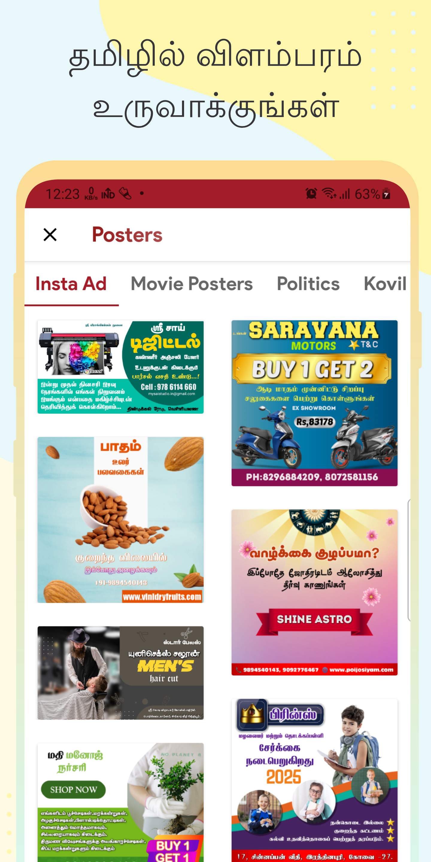 Poster Kaaran Tamil Fonts